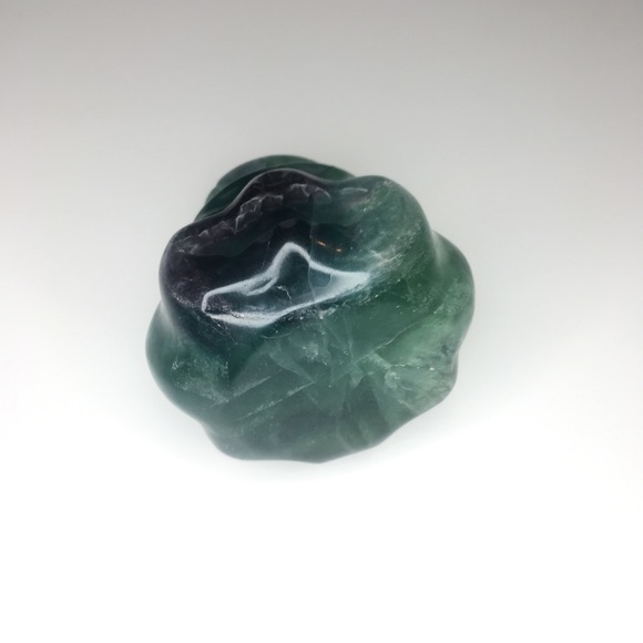 Halloween Fluorite Blue Green Pumpkin - Picture 4 of 7